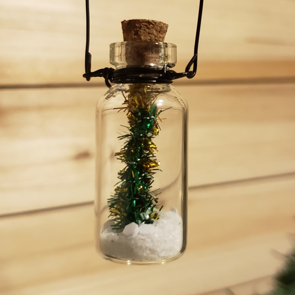 Miniature Christmas Tree in a Bottle Ornaments - Picture 8 of 10